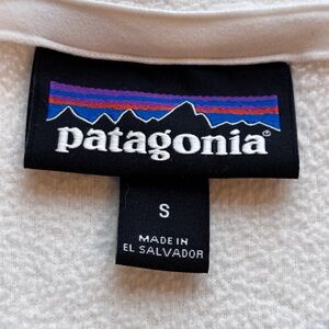 Patagonia Hiking Outdoor Micro D 1/4 Zip Fleece Pullover White Women’s Small
